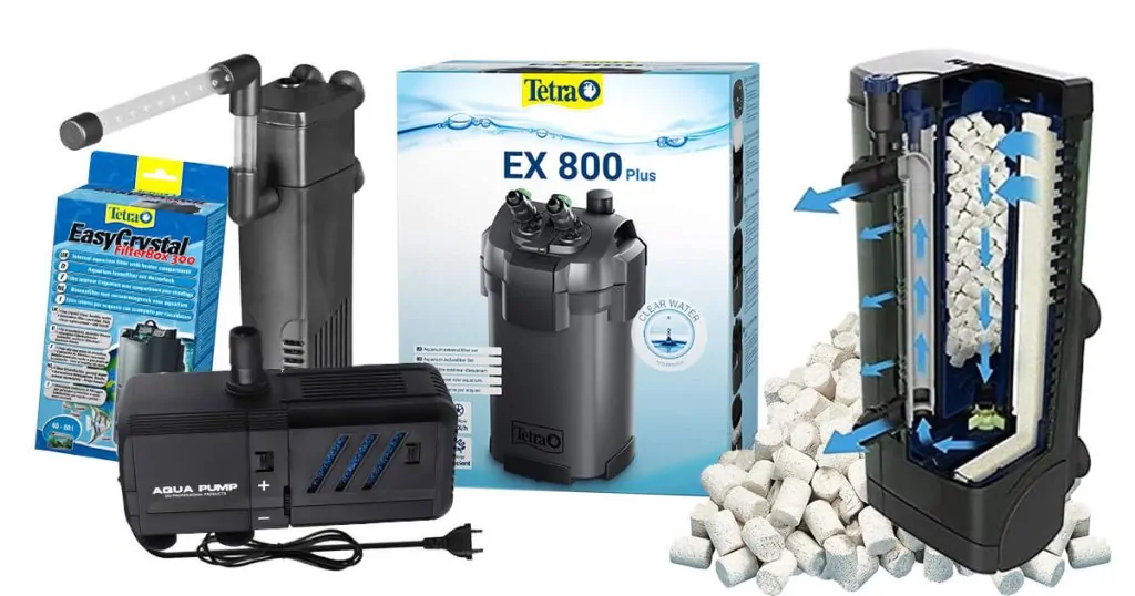 Các loại lọc phổ biến cho hồ thủy sinh